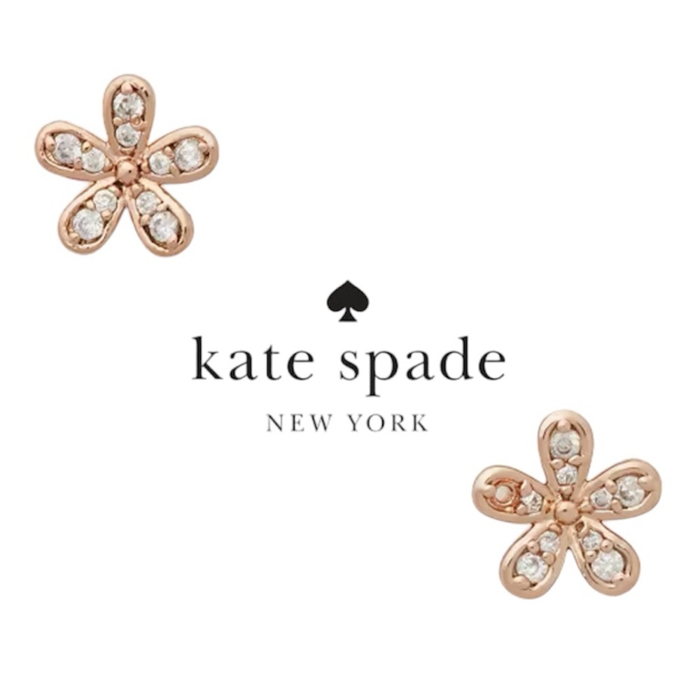kate spade gleaming gardenia flower studs